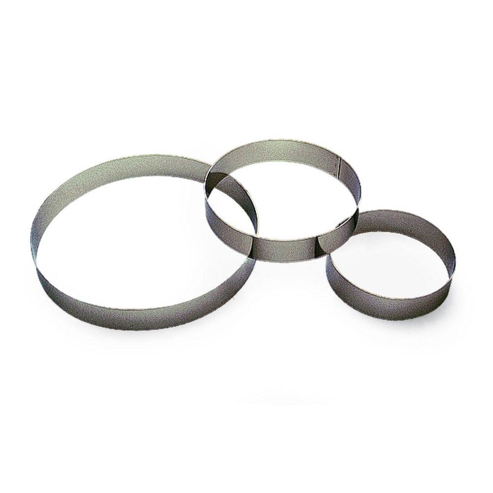 Gobel Stainless Steel Custard Ring, 9.4 inch Dia x 1.4 inch Cavity