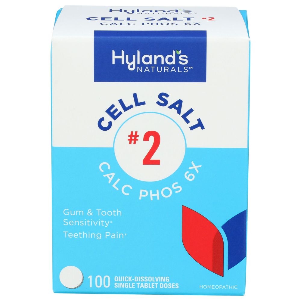Hylands Naturals Number 2 Calc Phos 6X Cell Salt Tablets, 100 count