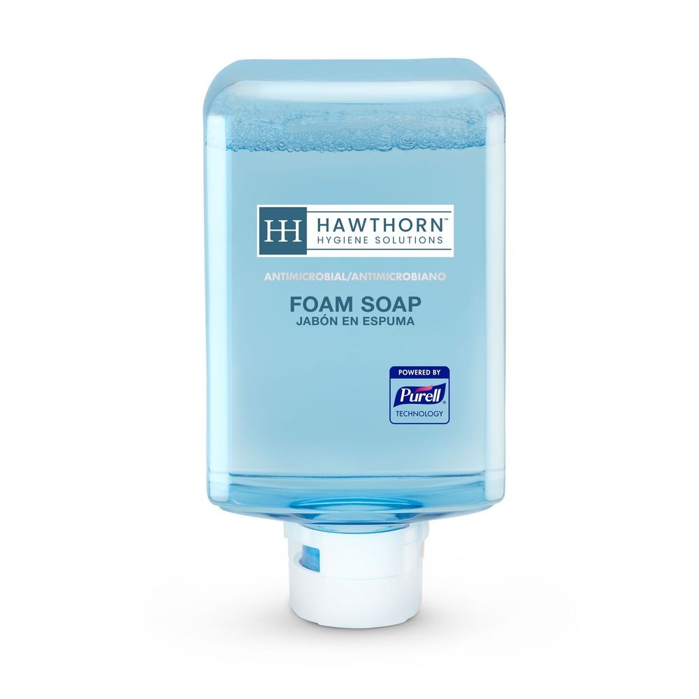 Hawthorn Anti Bacterial Fragrance-Free Foam Soap, 1200 Milliliter -- 2 per case