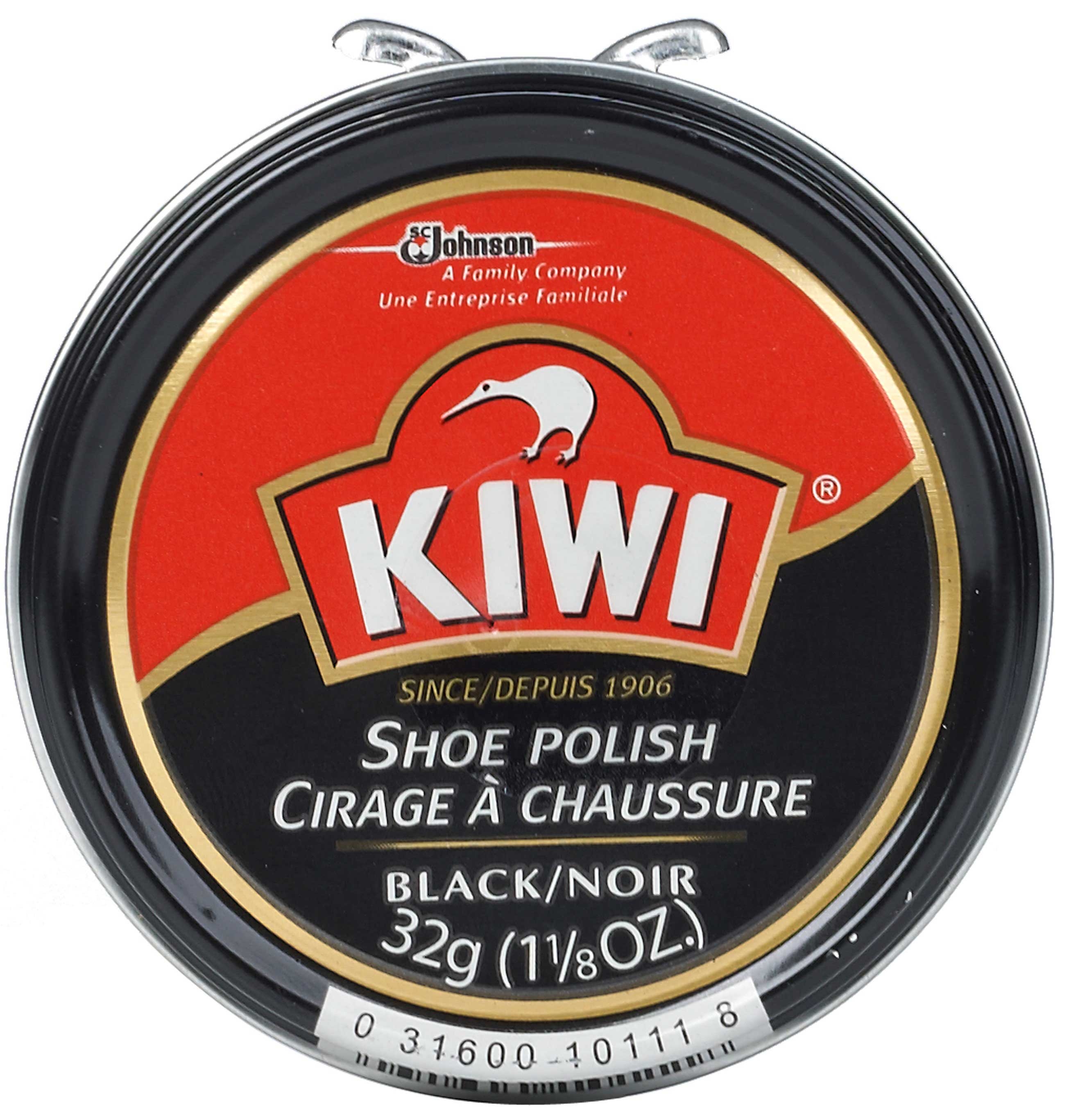 Kiwi Black Shoe Polish Paste, 1.125 Ounce -- 144 per case