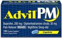 Advil PM Ibuprofen 38mg Pain Relievers Caplet, 120 per unit -- 36 per case