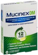 Reckitt Benckiser Mucinex DM Expectorant and Cough Suppressant Tablet, 20 per unit -- 24 per case