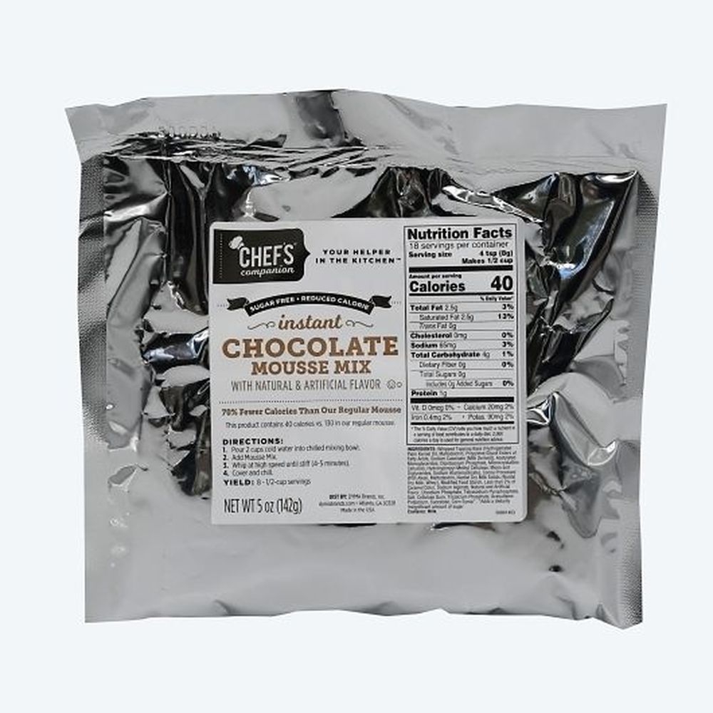 Chefs Companion Reduced Calories Chocolate Mousse Mix, 5 Ounce -- 6 per case.