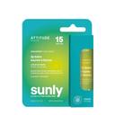 Attitude SPF 15 Unscented Sunly Lip Balm, 0.3 Ounce