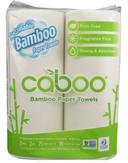 Caboo 75 Sheets Bamboo Paper Towel Roll - 2 count per pack -- 12 packs per case