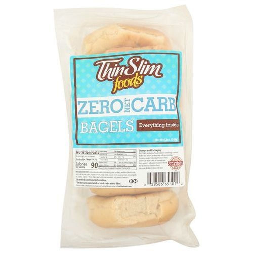 Thinslim Foods Zero Net Carb Everything Inside Bagel, 12 Ounce -- 6 per case