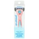 Preserve Five Coral Popi Shave Razor, 1 count -- 6 per case