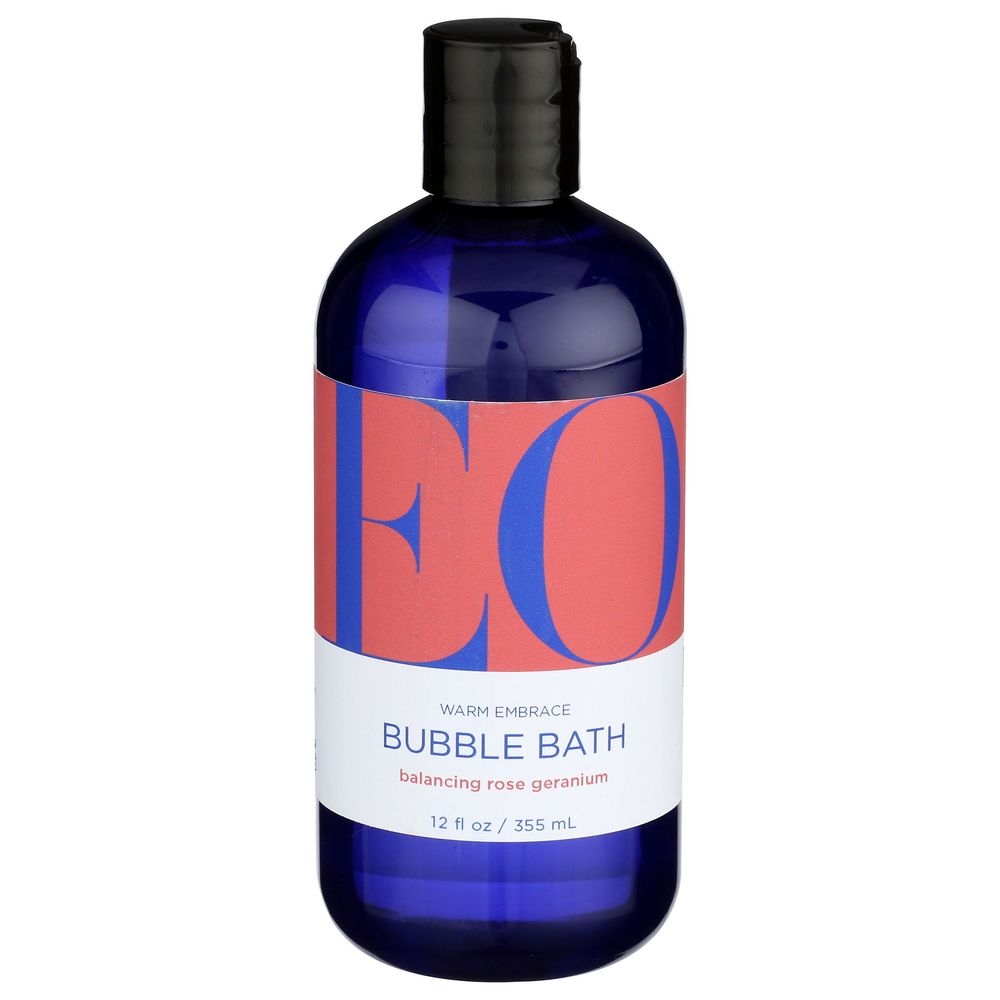 EO Rose Geranium Bubble Bath, 12 Fluid Ounce