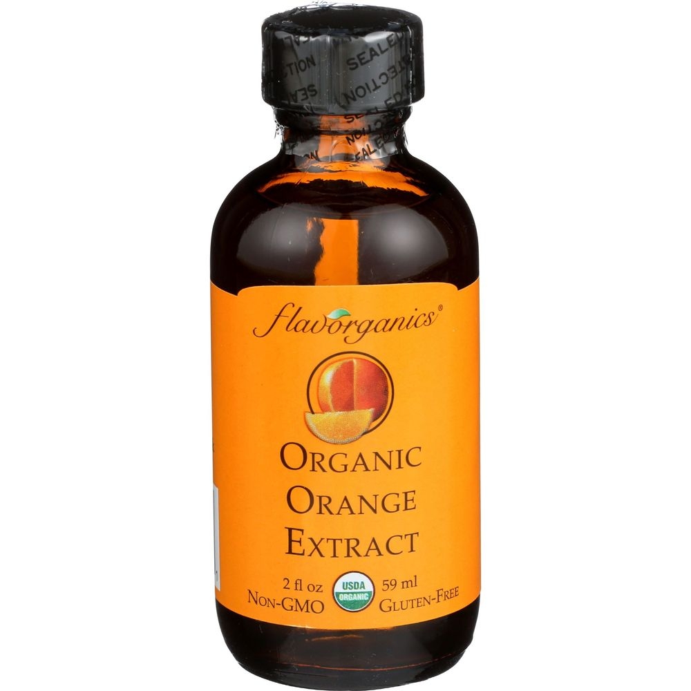 Flavorganics Organic Orange Extract, 2 Ounce