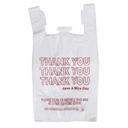 Spectrum Plastics White Thank You T Shirt Bag, 11.5 x 6.5 x 21.5 inch -- 1000 per case.