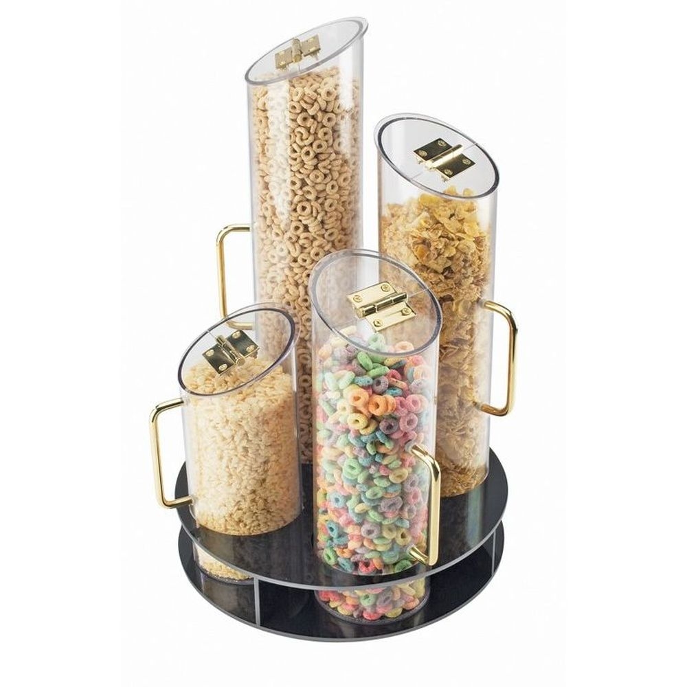 Cal-Mil 4 Cylinder Turntable Cereal Dispenser, 12 inch Dia x 20 inch