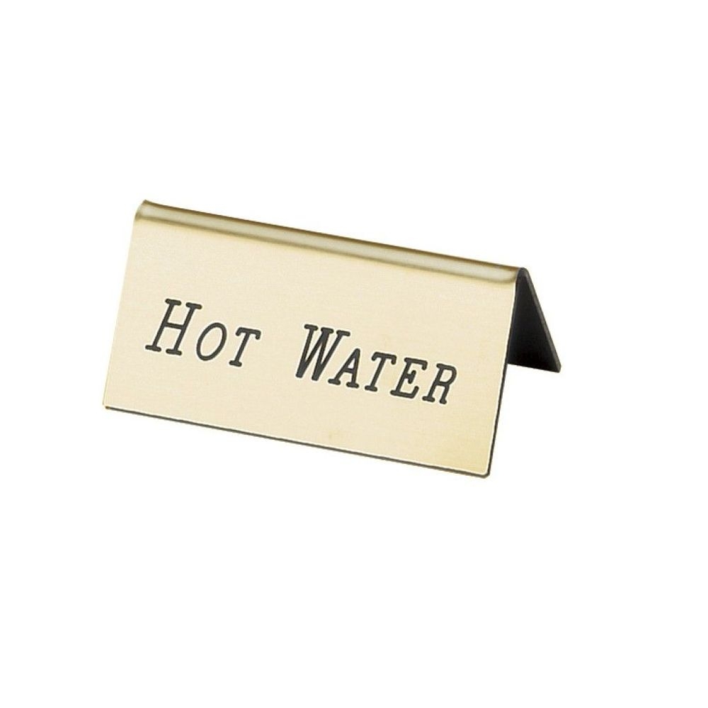 Cal-Mil Gold HOT WATER Beverage Tent, 3 x 1 1/2 inch -- 12 per case