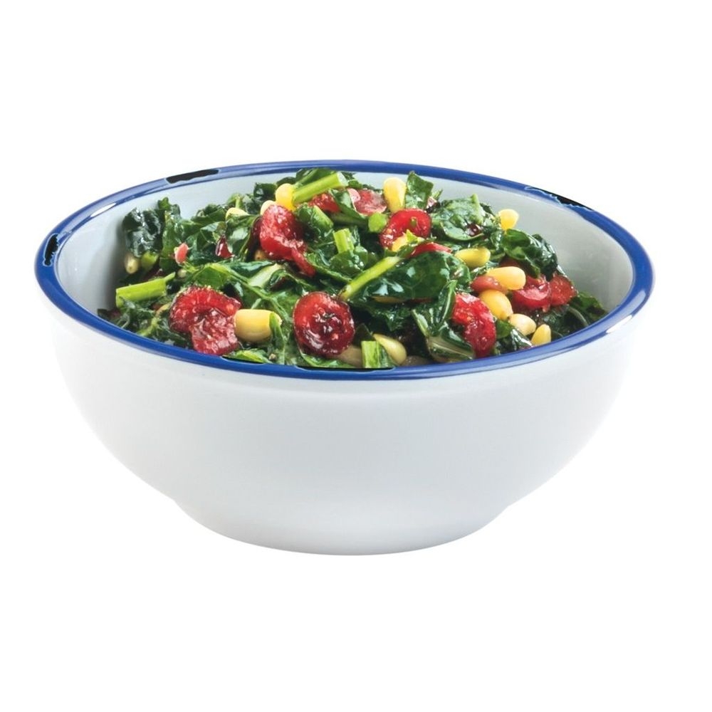 Cal-Mil Melamine 18 Ounce Enamelware Bowl, 5.5 inch Dia. X 5 inch -- 6 per case