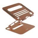 Uncaged Ergonomics Anodized Aluminum Rose Gold RISE Adjustable Laptop Desk Stand
