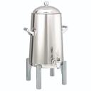 Service Ideas Flame Free Thermo Urn Round Stainless Polished Vacuum Insulated Urn , 3 Gallon Capacity