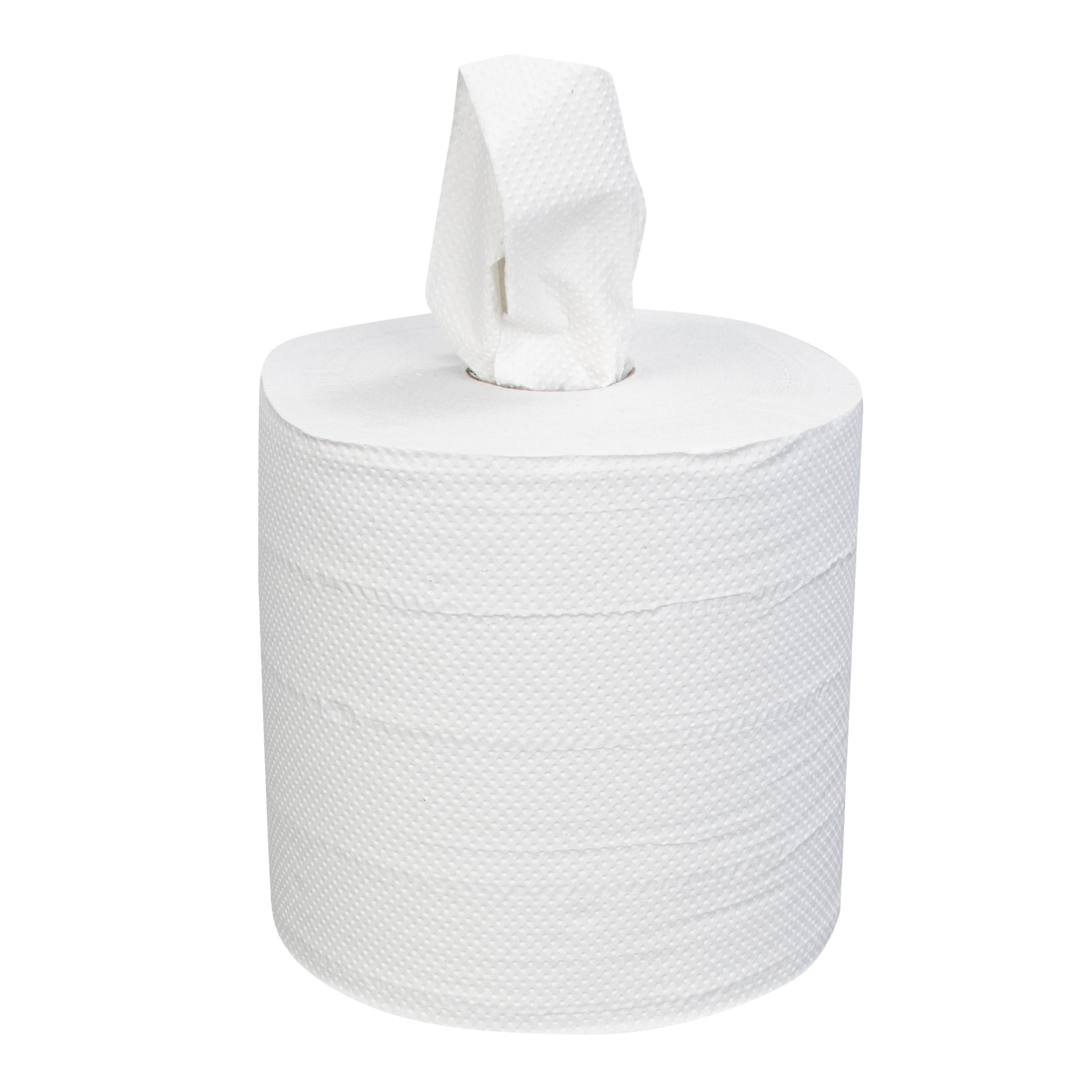 Cascades Right Choice White 2 Ply Center Pull Paper Towel, 7.3 x 10 inch - 600 sheets per roll -- 6 per case