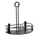 Tablecraft Versa Rack Black Powder Coated Steel Half Rack, 8.5 x 5.25 x 9 inch -- 2 per case