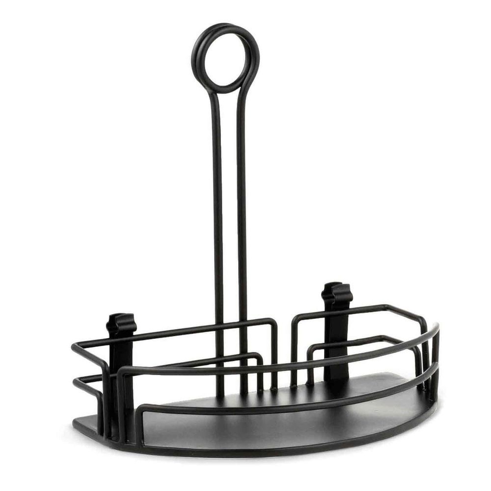 Tablecraft Versa Rack Black Powder Coated Steel Half Rack, 8.5 x 5.25 x 9 inch -- 2 per case