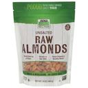 Now Raw and Unsalted Almonds, 16 Ounce -- 12 per case