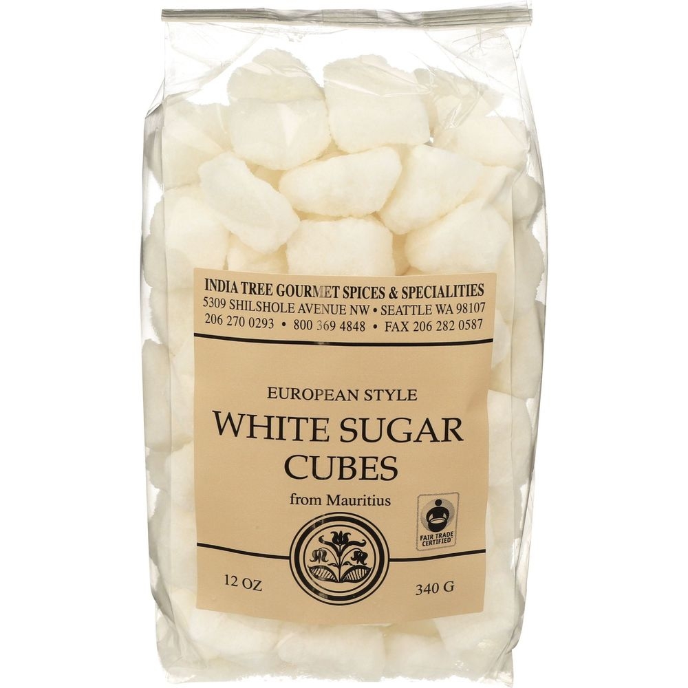 India Tree European-Style White Sugar Cubes, 12 Ounce -- 6 per case