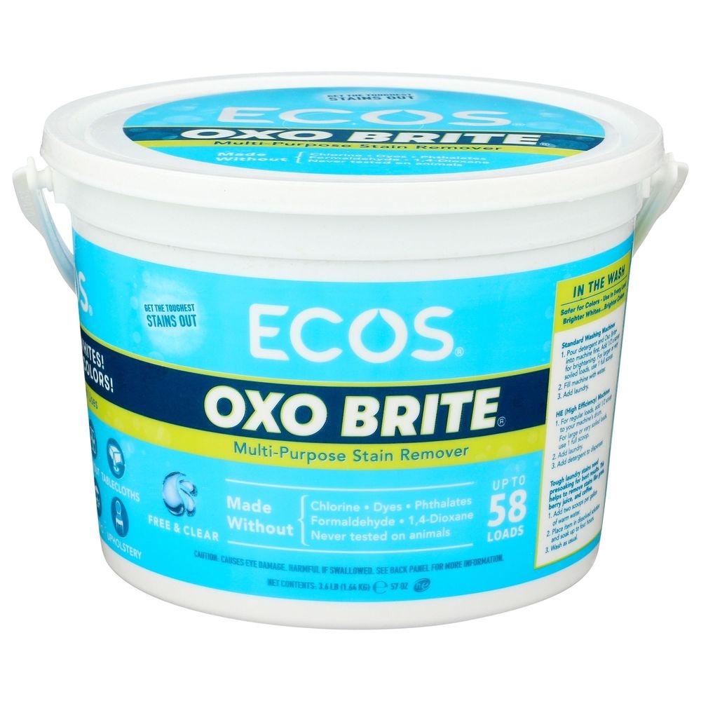 ECOS OxoBrite Free and Clear Multi-Purpose Stain Remover, 3.6 Pound