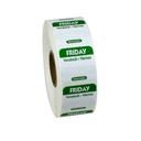 Ncco Removable Trilingual Friday Label Roll, 3 count