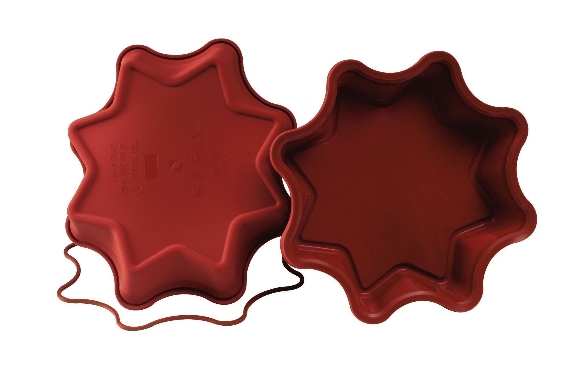 Silikomart Uniflex Alimentary Silicone Star Mold, 10.24 inch Diameter x 1.97 inch Height Cavity