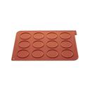 Silikomart Silicone 12 Cavities Whoppie Mat, 15.75 x 12 x 0.05 inch