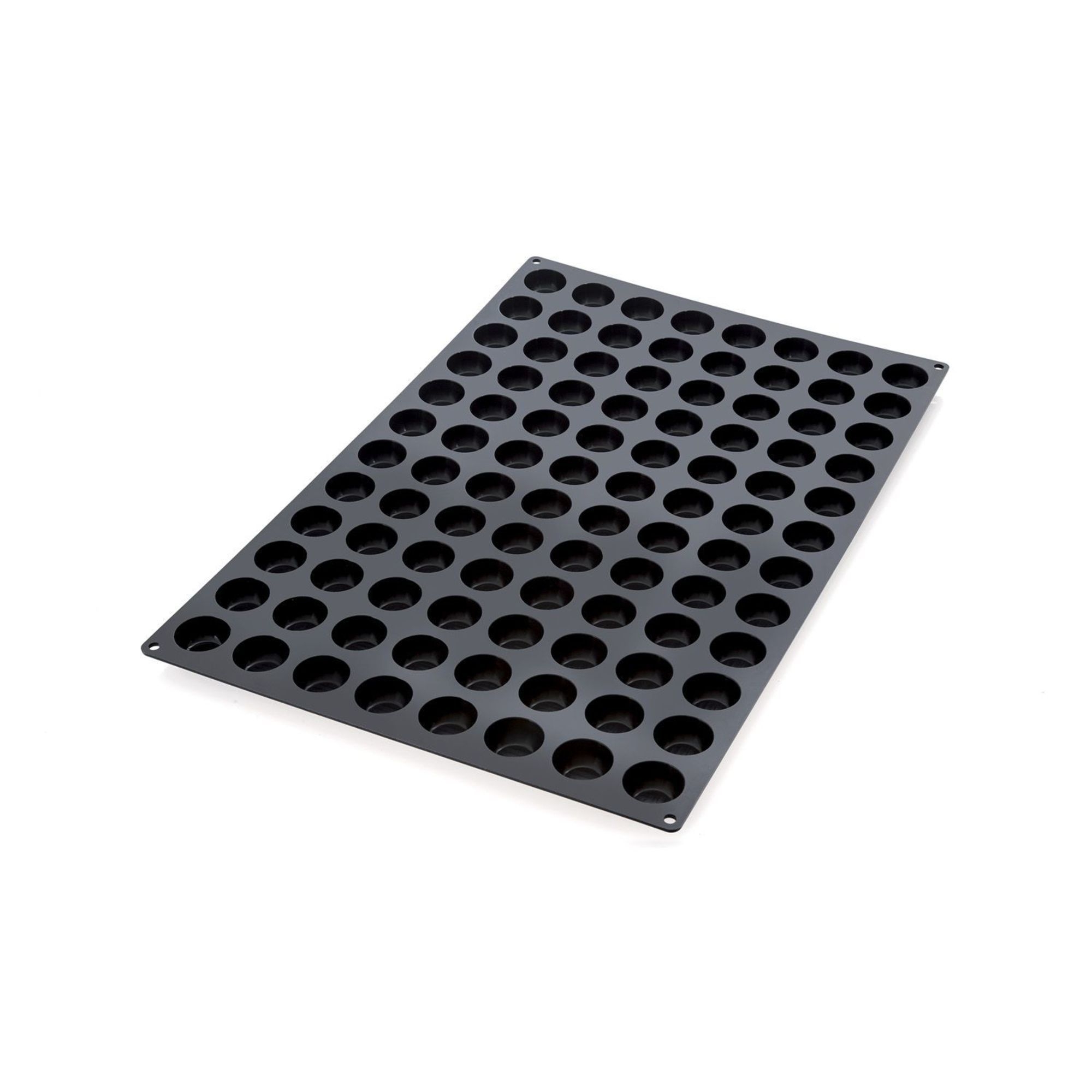 Silikomart Black Silicone 96 Cavities Pomponette Mold, 24 x 16 x 1 inch