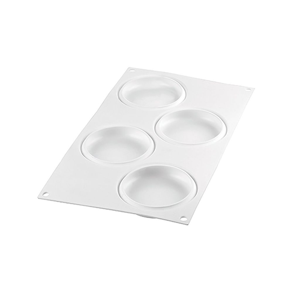 Silikomart Kit Tarte Ring 100 Round Silicone Mold and 4 Tart Ring