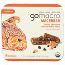 Gomacro Organic Double Chocolate Peanut Butter Chip MacroBar, 2.3 Ounce -- 28 per case