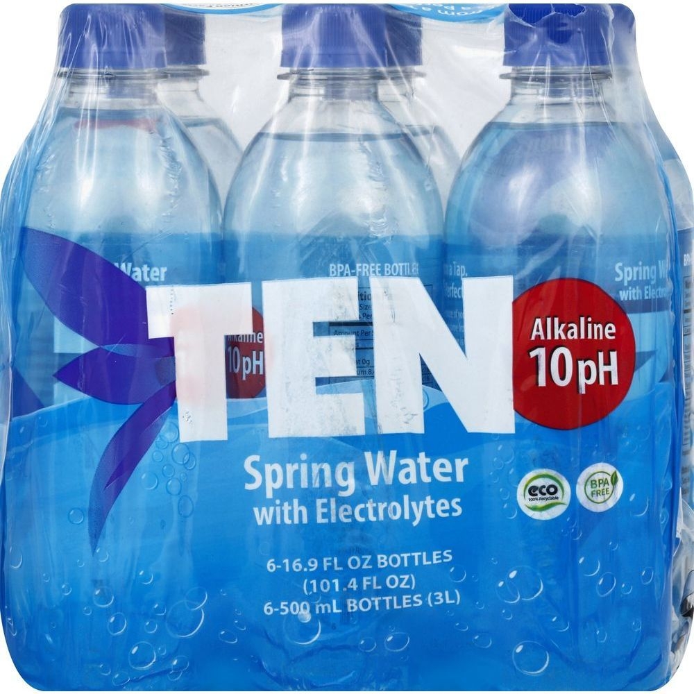 Ten Alkaline Spring Water, 16.9 Fluid Ounce -- 4 per case