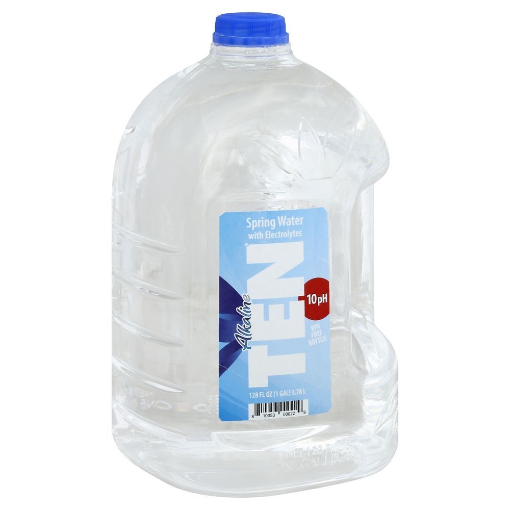 Ten 10 Ph Alkaline Spring Water, 128 Fluid Ounce -- 4 per case