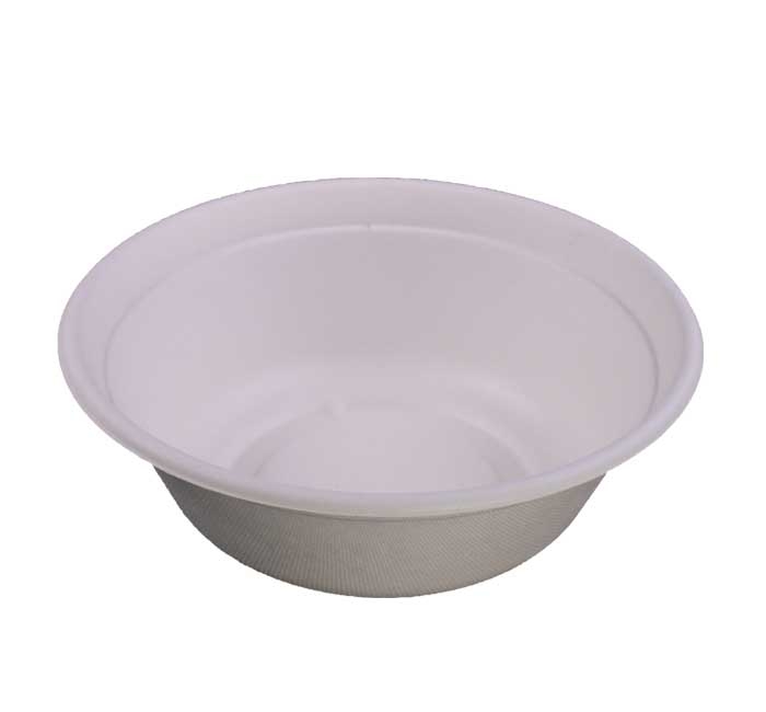 KITCH 24/7 White Compostable Multipurpose Molded Fiber Bowl, 40 Ounce -- 400 per case