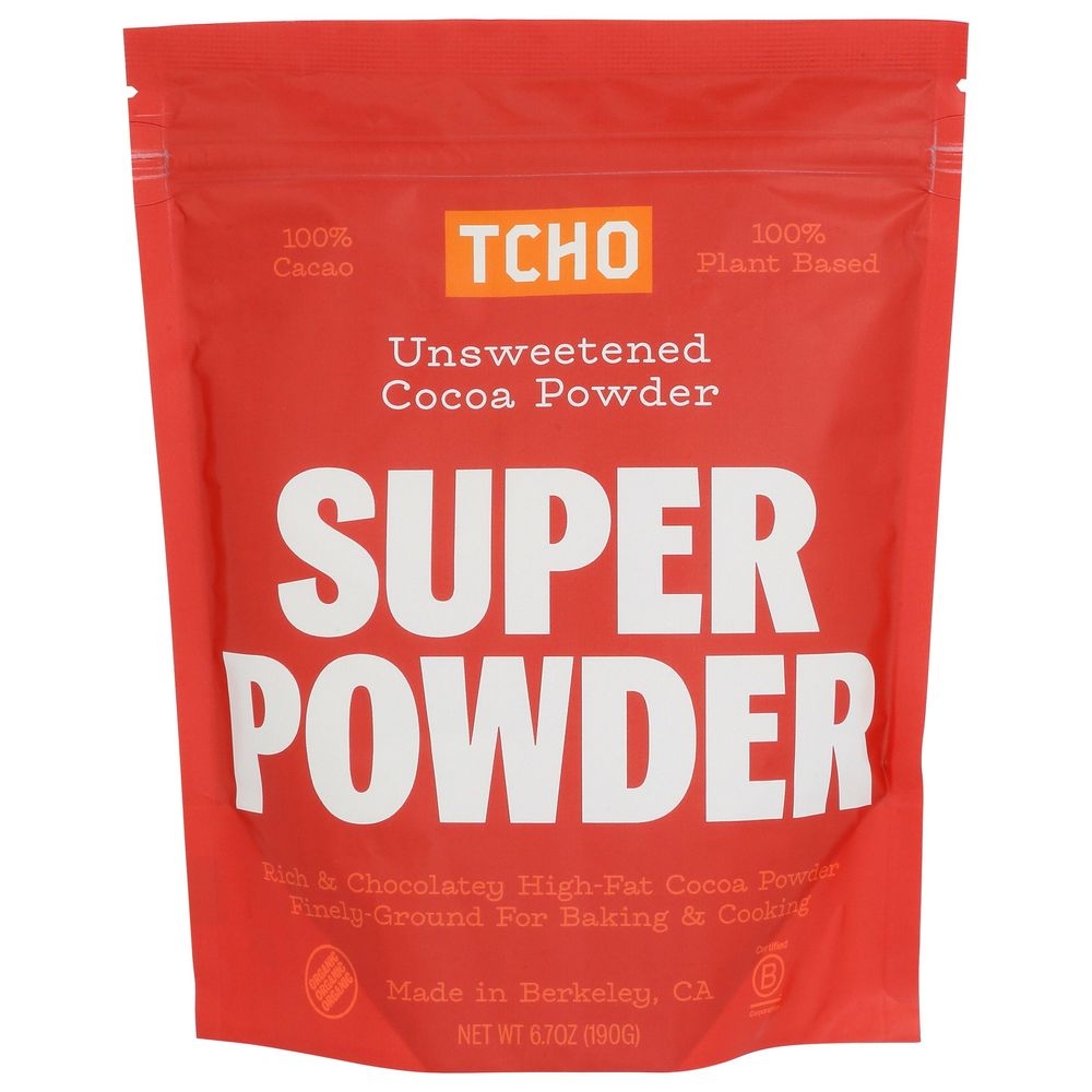 Tcho Organic Unsweetened Cocoa Powder, 6.7 Ounce -- 6 per case