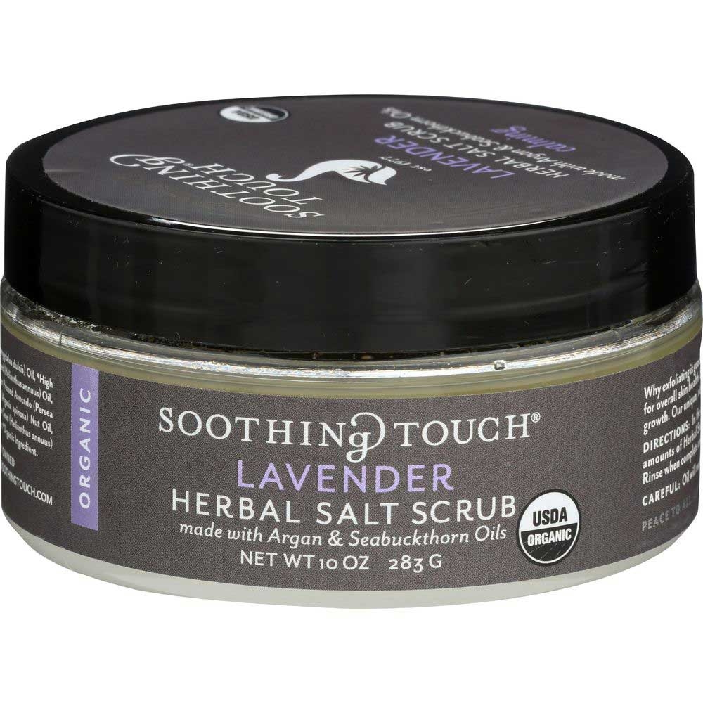 Soothing Touch Organic Lavender Salt Scrub, 10 Ounce