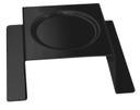 Rosseto Square Black Matte Burner Stand, 7 x 7 x 2 inch