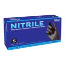 Safeko Small Black 4 Mil Powder Free Nitrile Examination Gloves, 100 count -- 10 per case
