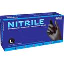 Safeko Large Black 4 Mil Powder Free Nitrile Examination Gloves, 100 count -- 10 per case