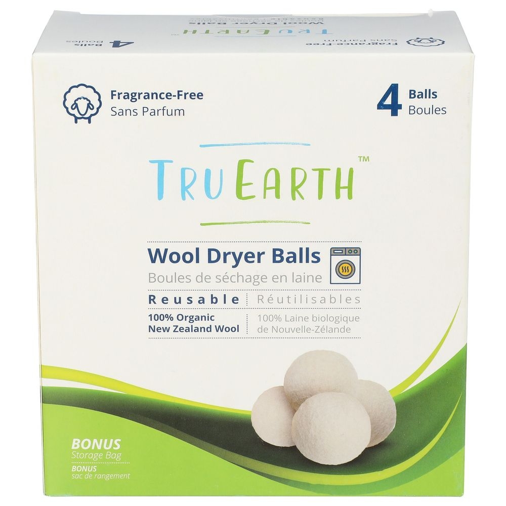 Tru Earth Wool Dryer Balls, 4 count -- 4 per case