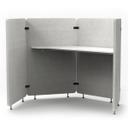 Luxor Reclaim 4-Panel Acoustic Work Pod, 73 x 62.75 x 54.5 inch