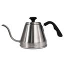 London Sip Stainless Steel Silver Goose Neck Kettle with Beverage Thermometer, 1.2 Liter