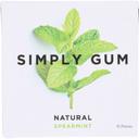 Simply Gum Spearmint Gum - 15 count per pack -- 12 packs per case