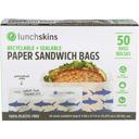 Lunchskins Paper Shark Sandwich Bag - 50 count per pack -- 12 packs per case