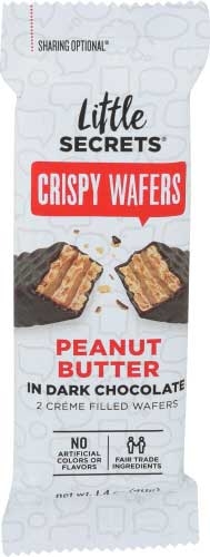 Little Secrets Peanut Butter Dark Chocolate Crispy Wafer, 1.4 Ounce -- 12 per case