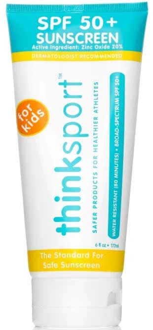 Thinksport Kids SPF 50 Plus Sunscreen - Family Size, 6 Fluid Ounce
