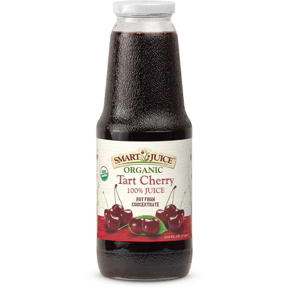 Smart Juice Organic 100 Percent Tart Cherry Juice, 33.8 Fluid Ounce -- 6 per case