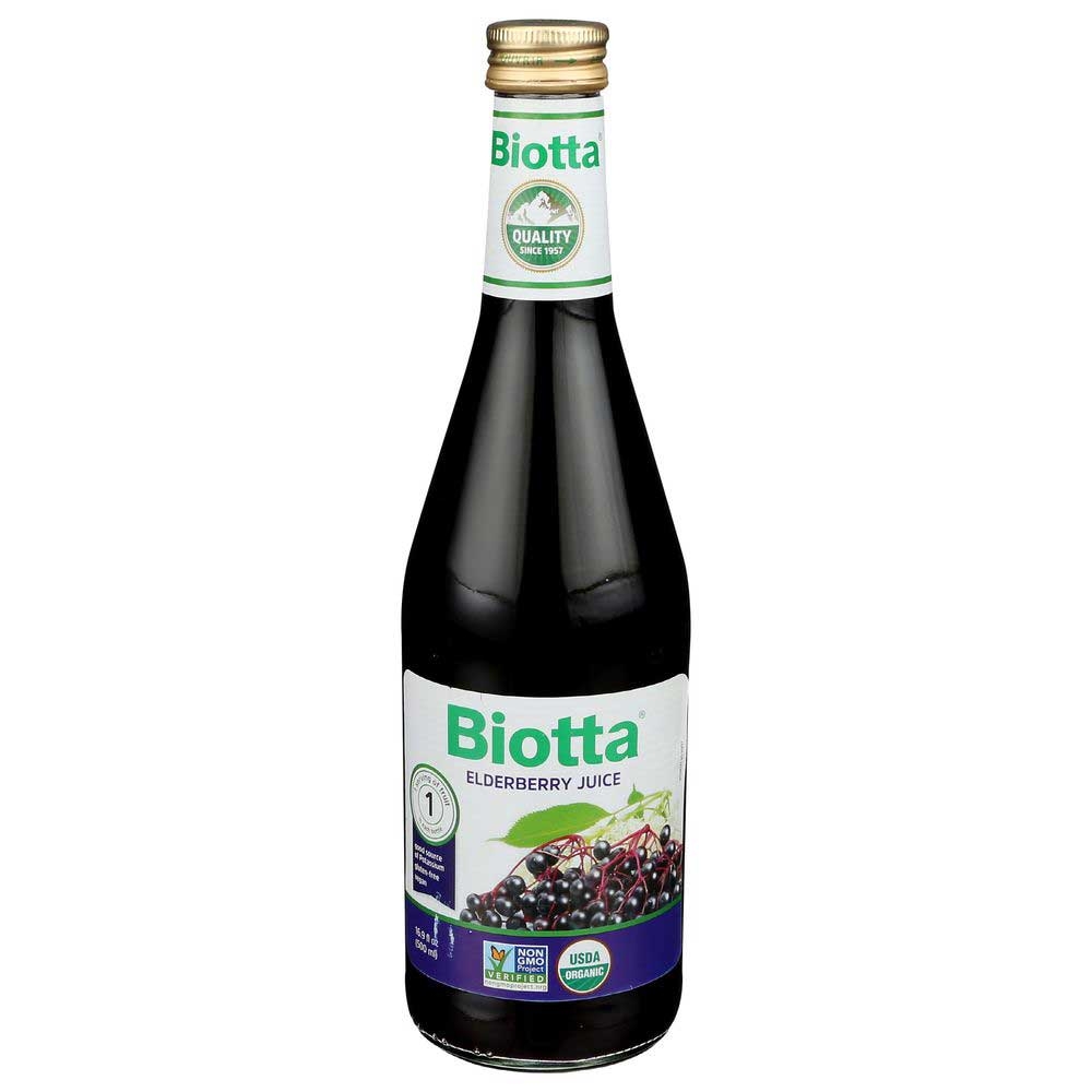 Biotta Naturals Elderberry Juice, 16.9 Ounce -- 6 per case.