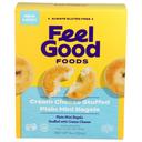 Feel Good Foods Cream Cheese Stuffed Plain Mini Bagel, 8 Ounce -- 9 per case.