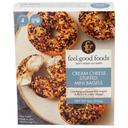 Feel Good Foods Cream Cheese Stuffed Everything Mini Bagel, 8 Ounce -- 9 per case